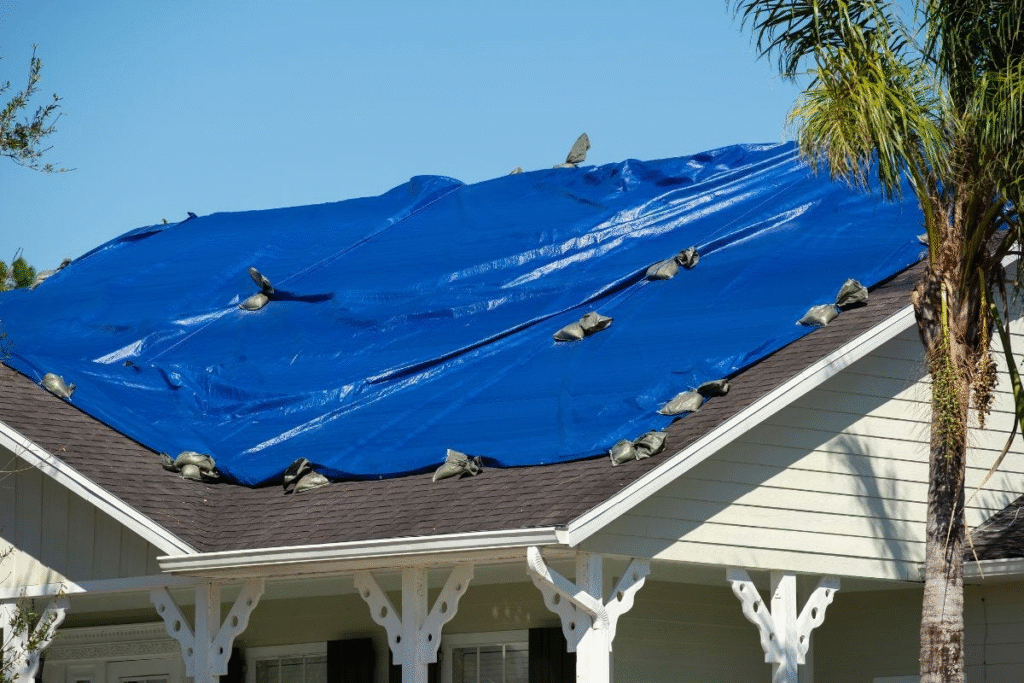 house roof tarping